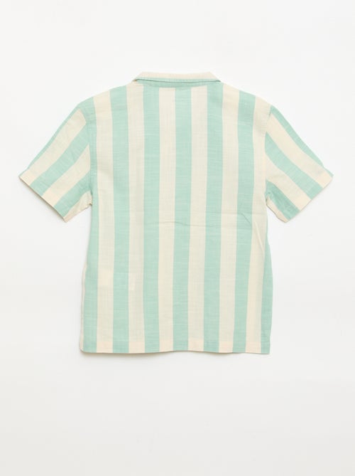 Camicia a maniche corte a righe - Kiabi