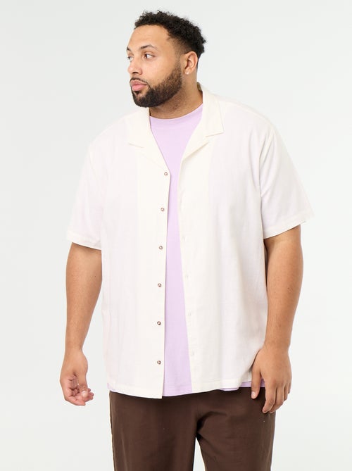 Camicia a maniche corte a tinta unita - Kiabi Camicia a maniche corte a tinta unita - Kiabi