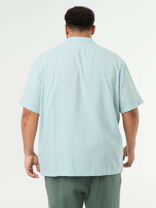 Camicia a maniche corte a tinta unita - Kiabi Camicia a maniche corte a tinta unita - Kiabi