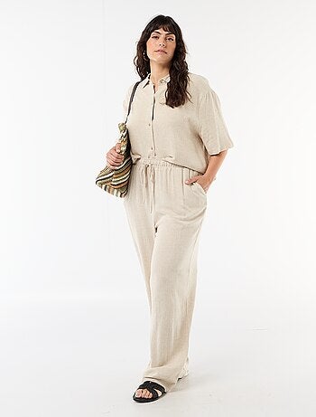 Camicia a maniche corte abbottonata