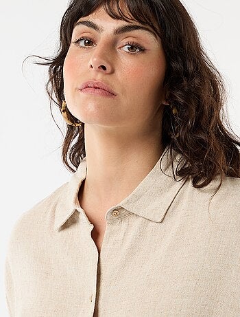 Camicia a maniche corte abbottonata