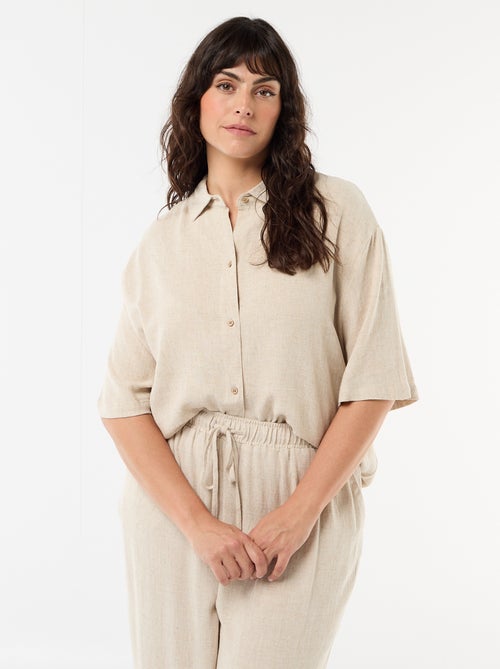 Camicia a maniche corte abbottonata - Kiabi