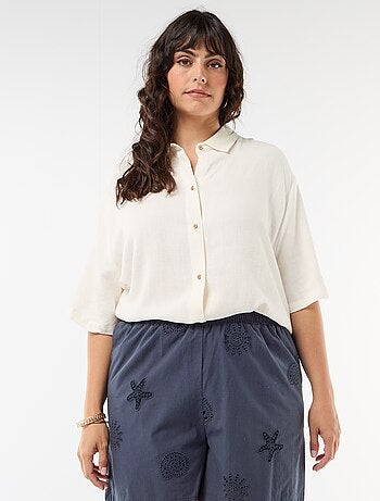 Camicia a maniche corte abbottonata