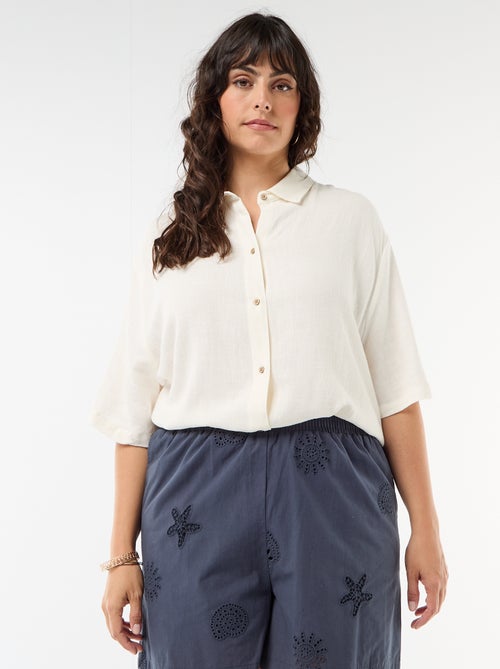 Camicia a maniche corte abbottonata - Kiabi