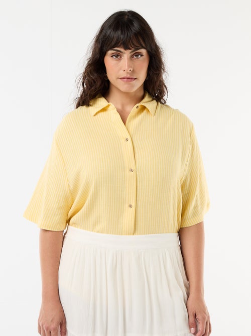 Camicia a maniche corte abbottonata - Kiabi Camicia a maniche corte abbottonata - Kiabi