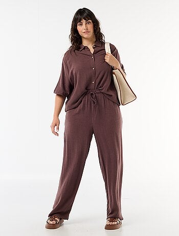 Camicia a maniche corte abbottonata