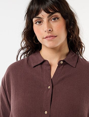 Camicia a maniche corte abbottonata