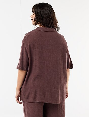 Camicia a maniche corte abbottonata