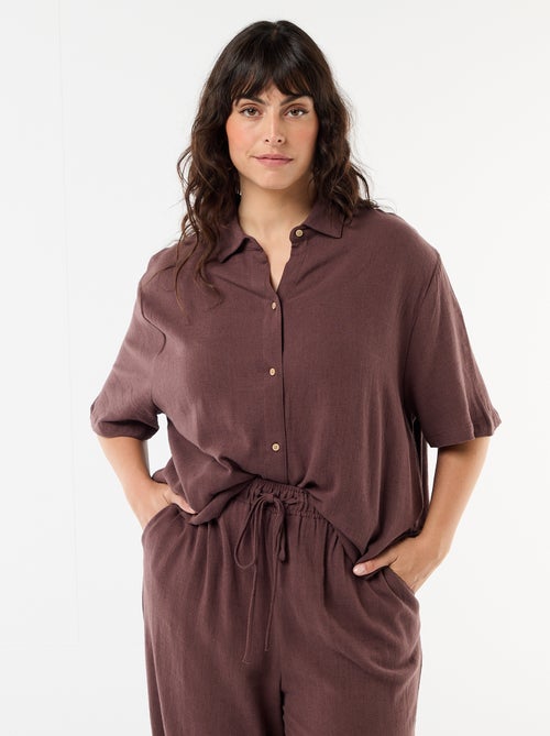 Camicia a maniche corte abbottonata - Kiabi