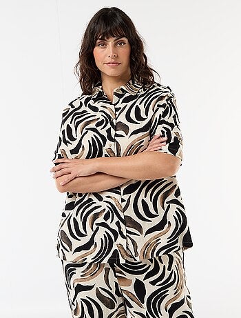 Camicia a maniche corte abbottonata