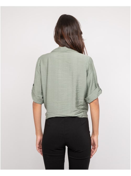 Camicia a maniche corte annodata OVELIE - Kiabi