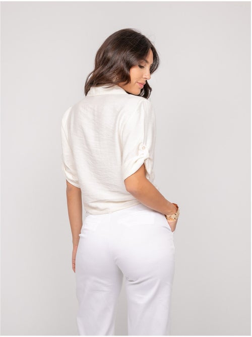 Camicia a maniche corte annodata OVELIE - Kiabi