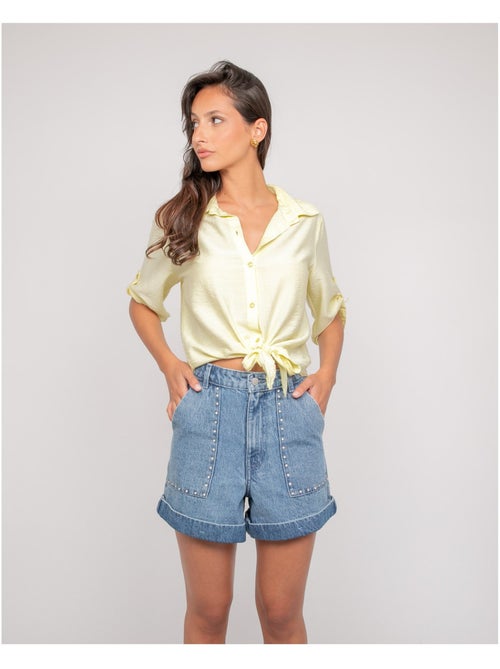 Camicia a maniche corte annodata OVELIE - Kiabi