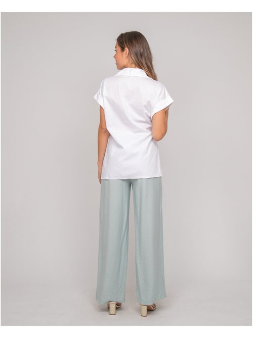 Camicia a maniche corte annodata sul lato OMERVA - Kiabi