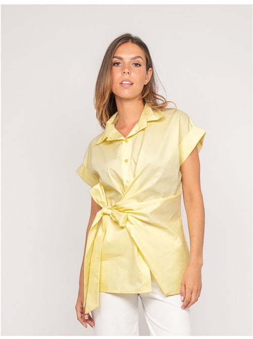 Camicia a maniche corte annodata sul lato OMERVA - Kiabi