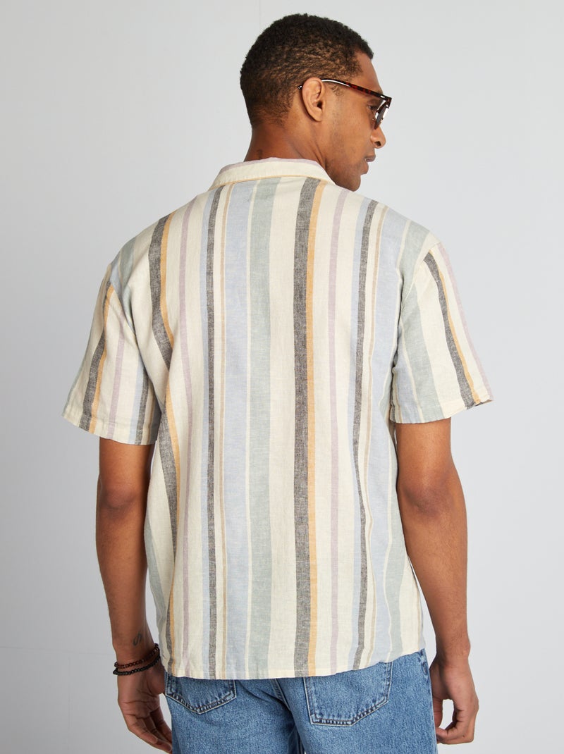 Camicia a maniche corte BEIGE - Kiabi