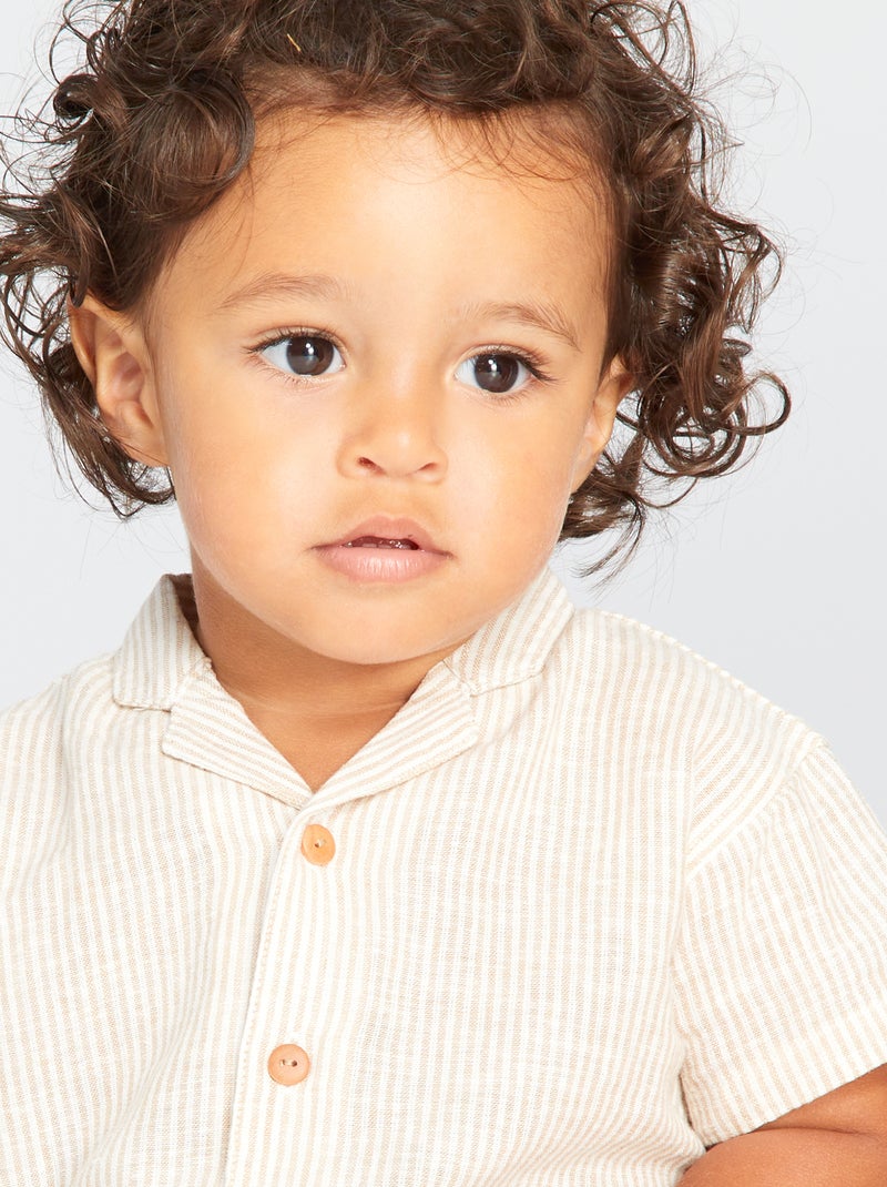 Camicia a maniche corte BIANCO - Kiabi
