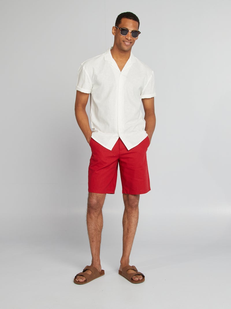 Camicia a maniche corte BIANCO - Kiabi