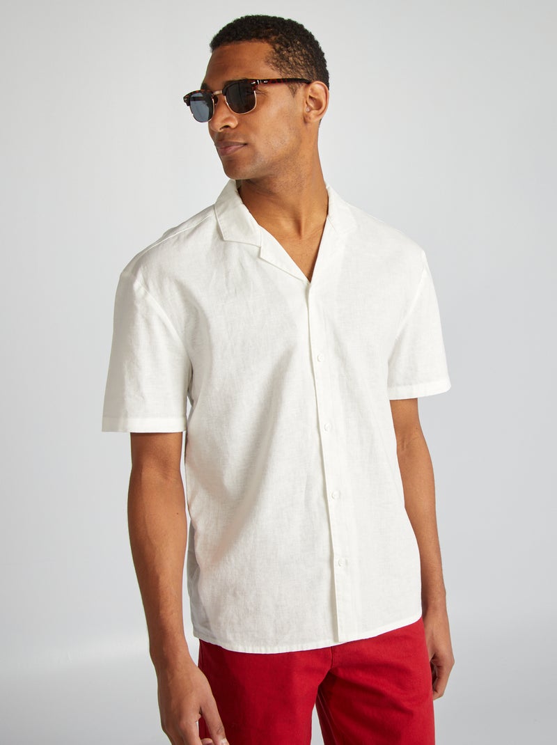 Camicia a maniche corte BIANCO - Kiabi