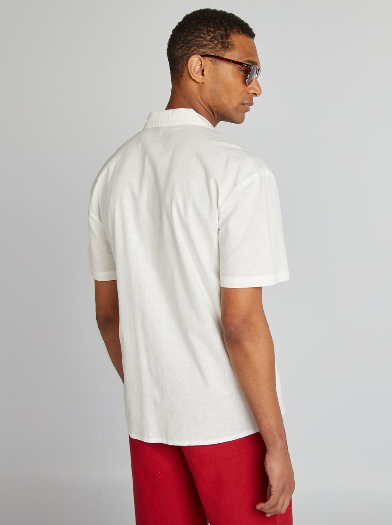 Camicia a maniche corte BIANCO - Kiabi