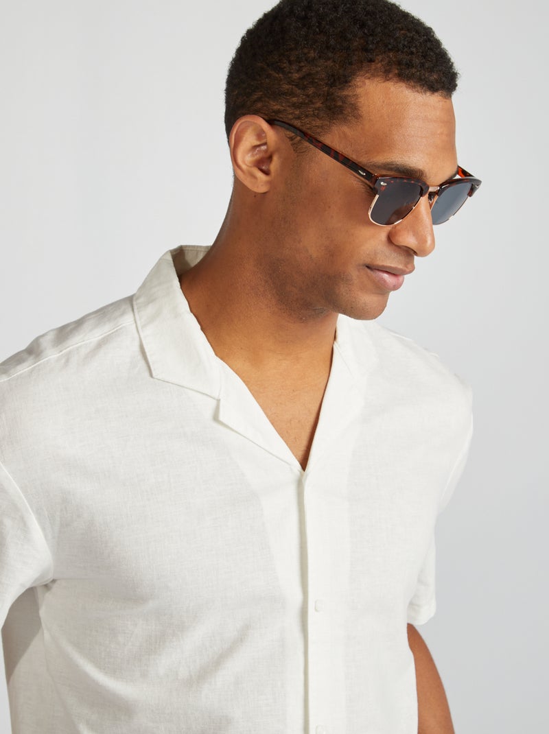 Camicia a maniche corte BIANCO - Kiabi