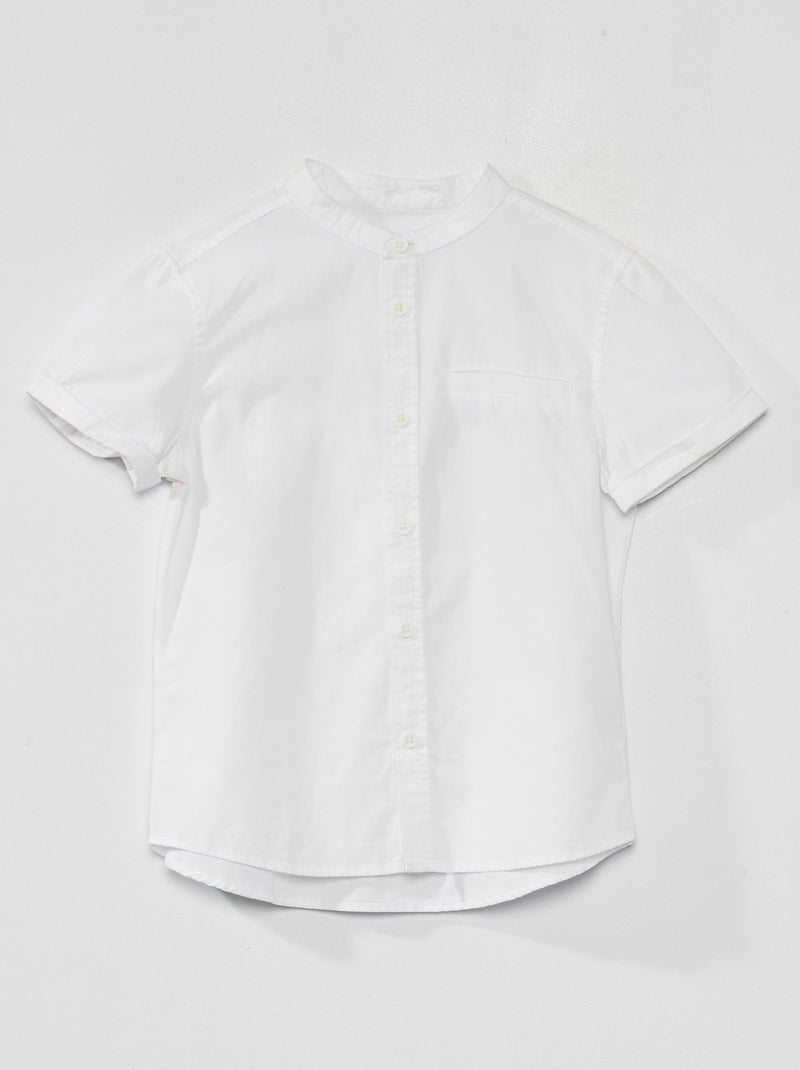Camicia a maniche corte Bianco - Kiabi