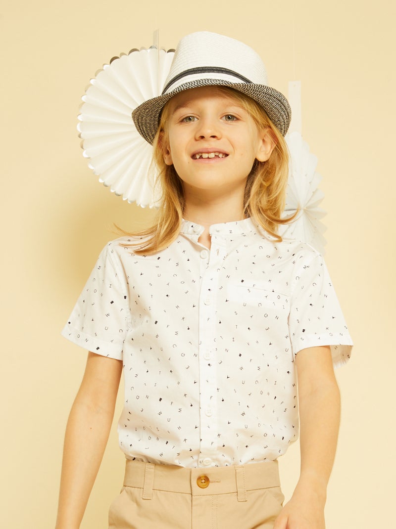 Camicia a maniche corte BIANCO - Kiabi