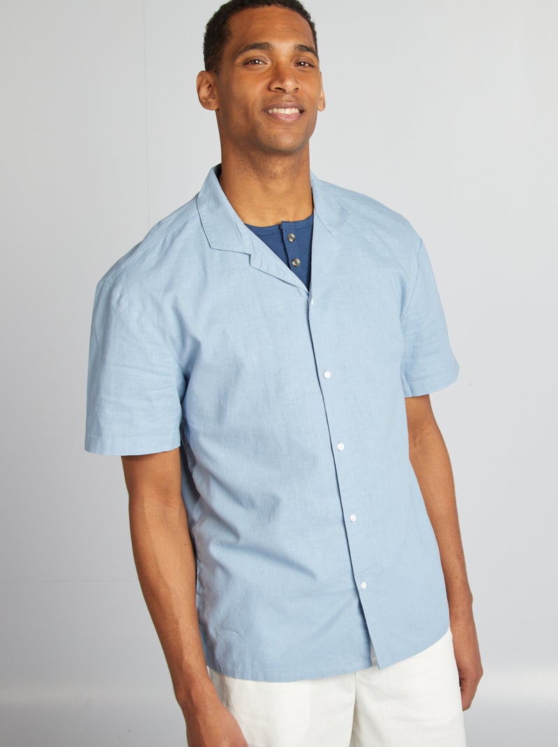 Camicia a maniche corte BLU - Kiabi