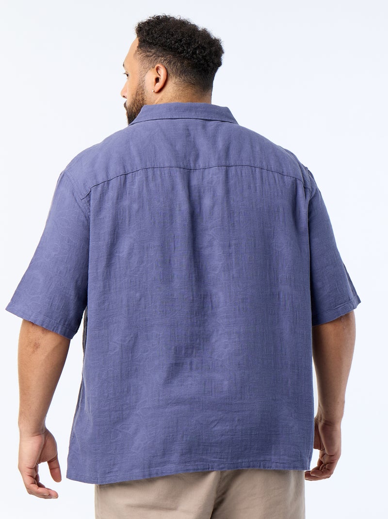 Camicia a maniche corte Blu - Kiabi
