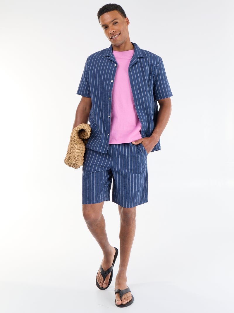 Camicia a maniche corte Blu - Kiabi