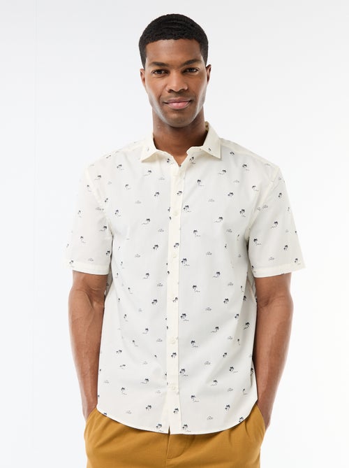 Camicia a maniche corte con apertura abbottonata - Kiabi