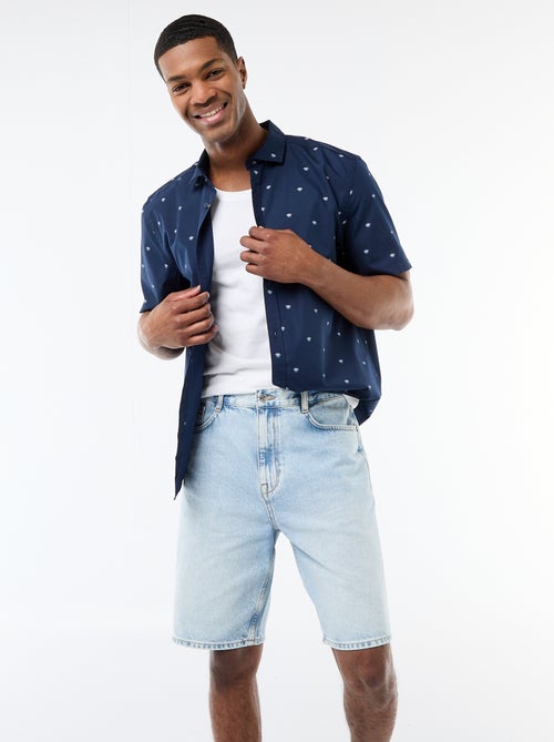 Camicia a maniche corte con apertura abbottonata - Kiabi