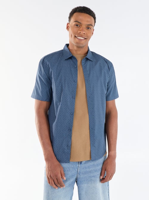Camicia a maniche corte con apertura abbottonata - Kiabi