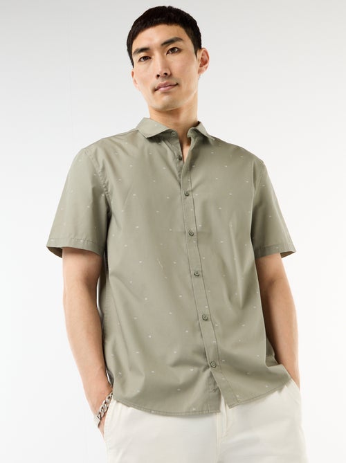 Camicia a maniche corte con apertura abbottonata - Kiabi