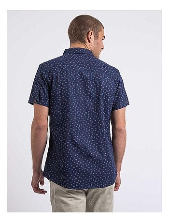 Camicia a maniche corte con motivi DAXARO