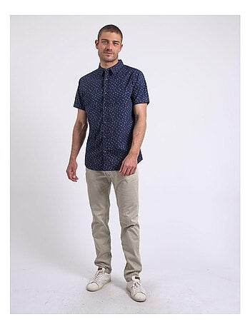 Camicia a maniche corte con motivi DAXARO