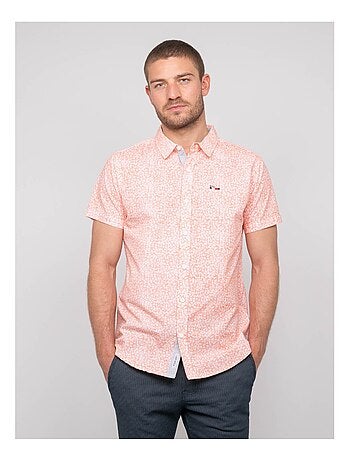 Camicia a maniche corte con motivi DEZELUA