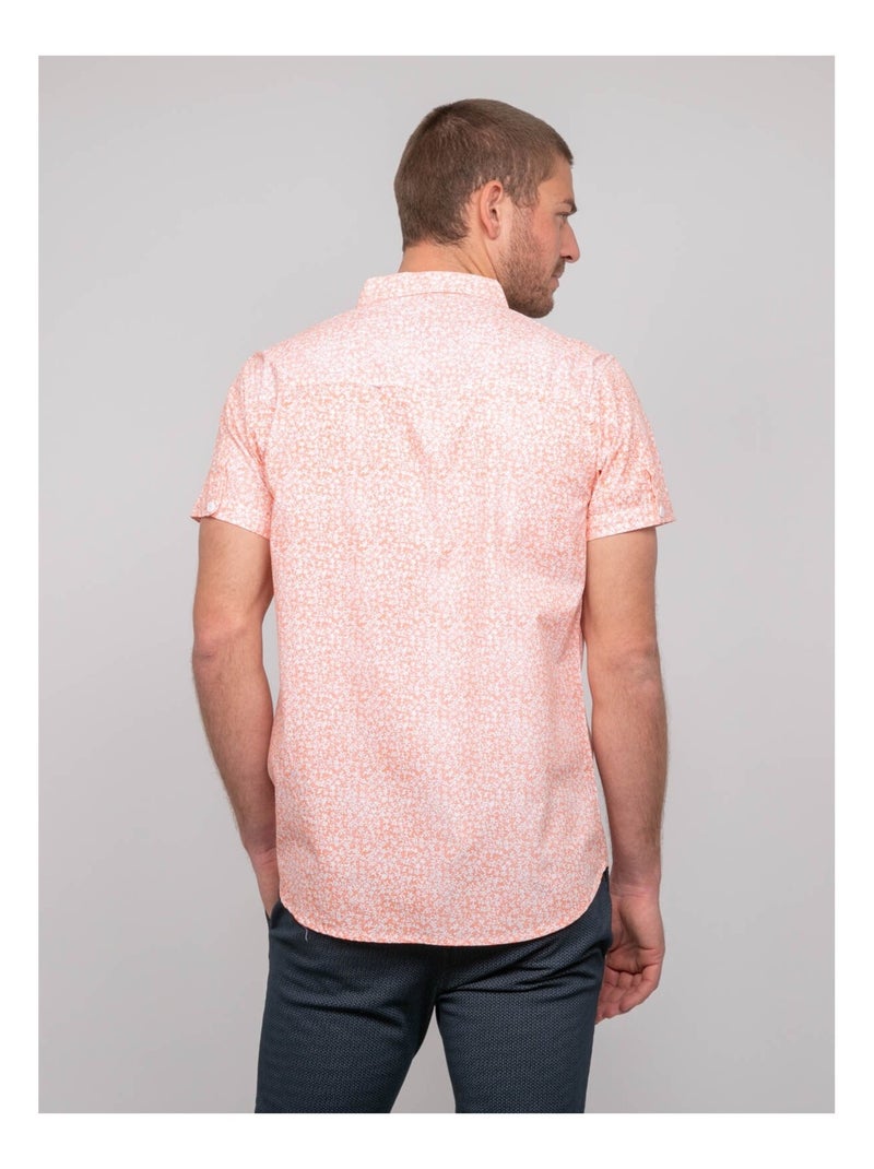 Camicia a maniche corte con motivi DEZELUA Arancione - Kiabi