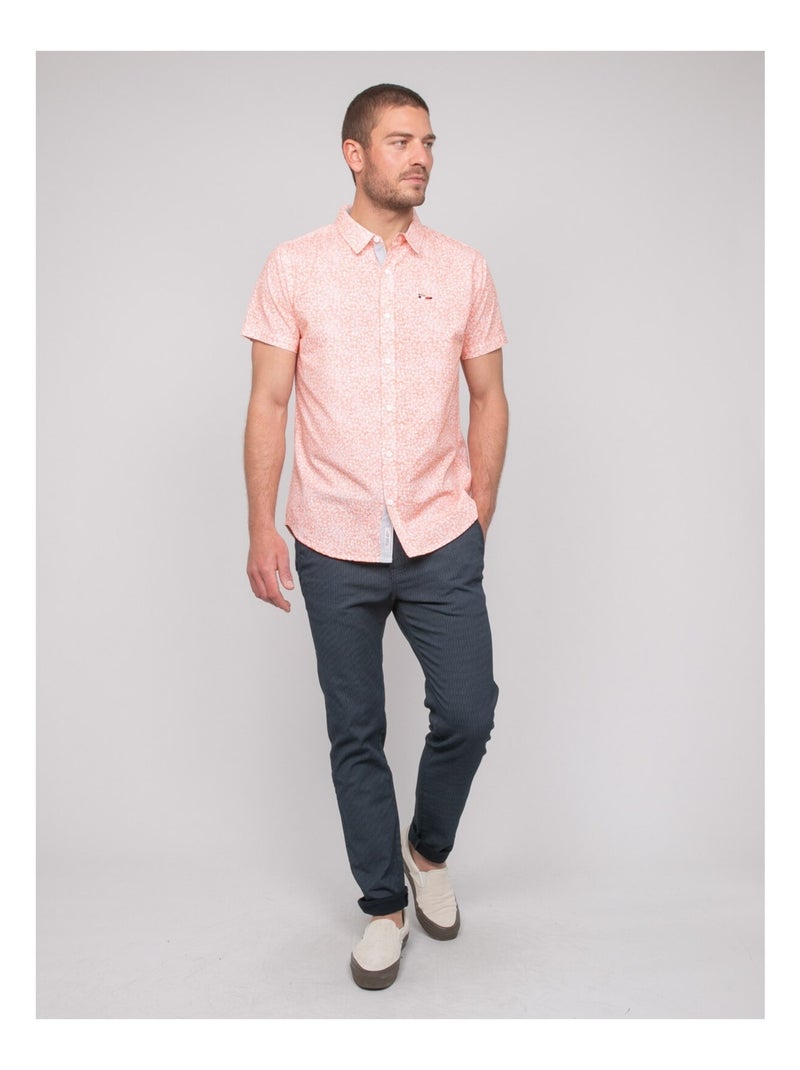 Camicia a maniche corte con motivi DEZELUA Arancione - Kiabi