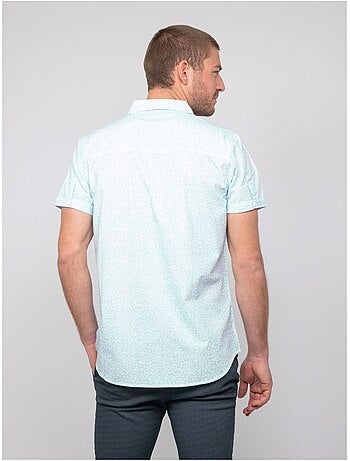 Camicia a maniche corte con motivi DEZELUA
