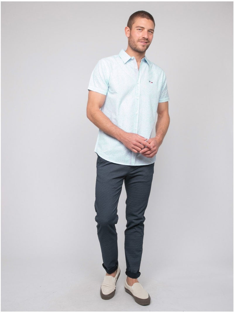 Camicia a maniche corte con motivi DEZELUA Verde - Kiabi