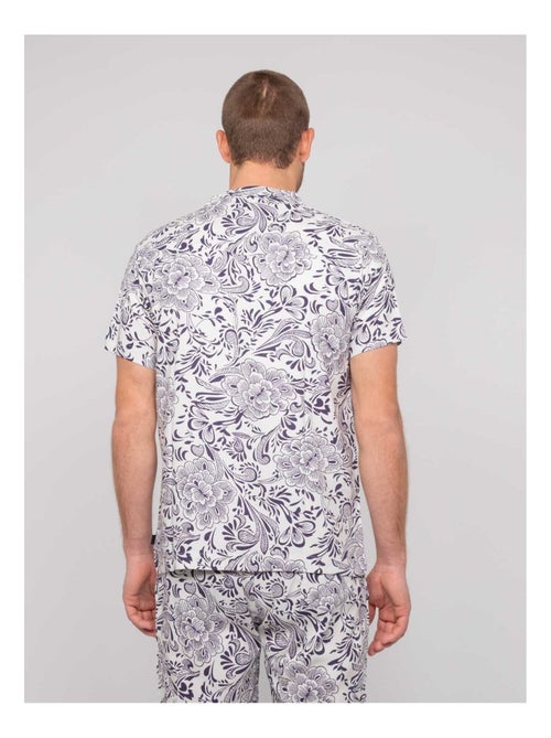 Camicia a maniche corte con motivi DONUPO - Kiabi Camicia a maniche corte con motivi DONUPO - Kiabi