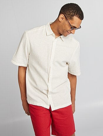 Camicia a maniche corte con motivo