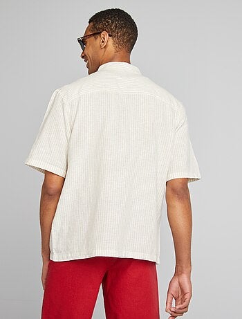 Camicia a maniche corte con motivo