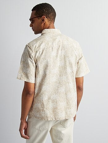 Camicia a maniche corte con motivo