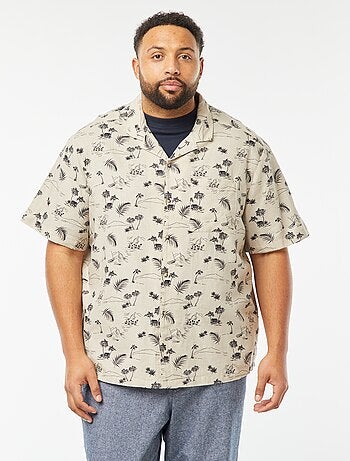 Camicia a maniche corte con motivo