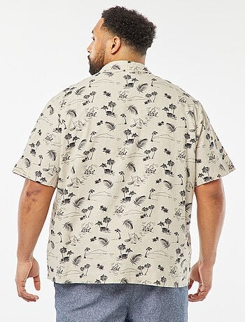 Camicia a maniche corte con motivo