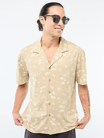Camicia a maniche corte con motivo