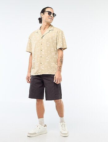 Camicia a maniche corte con motivo