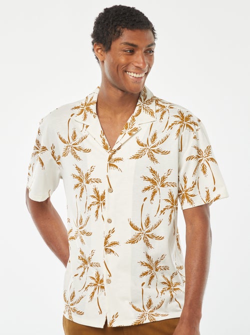 Camicia a maniche corte con motivo - Kiabi